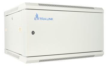 Extralink Rackmount-Schrank 6U 600x600 ASP Grau Wandmontage - Metalltür - 60 kg - Sperrschloss - Ablageschienen - Grau von LumaTech