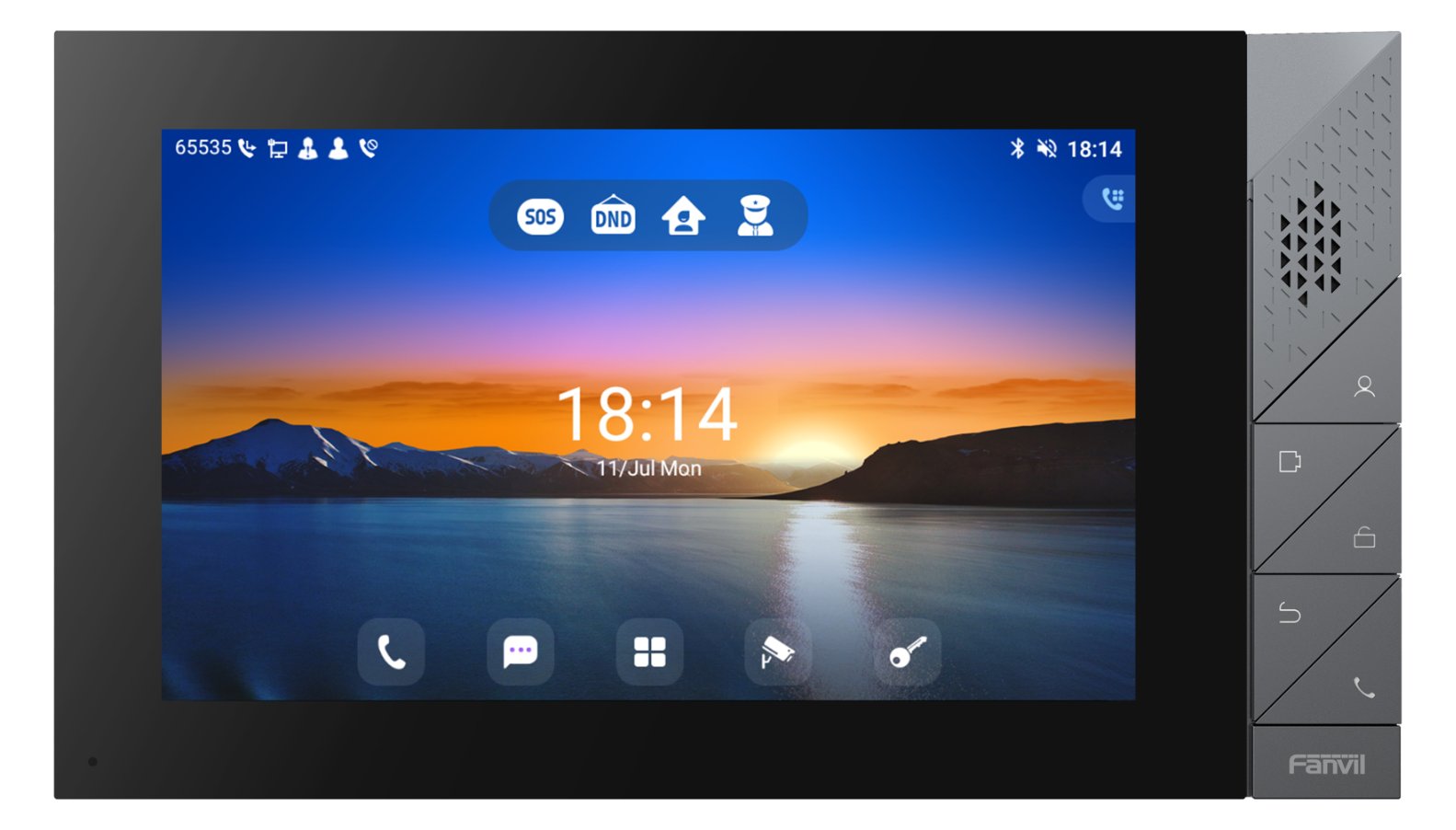 Fanvil i55A - 17,8 cm (7 Zoll) - LCD - 1024 x 600 Pixel - Edelstahl - Tasten - Horizontal