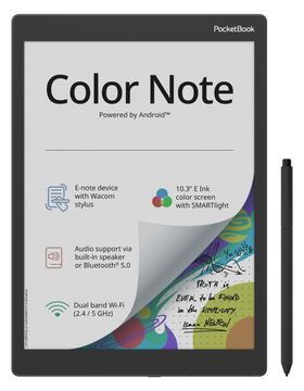 Pocketbook Color Note - Stormy Sea DACH-Version - E-Book-Reader - 32 GB - 26,2 cm - 10,3 " - MP3 - USB Typ C von LumaTech
