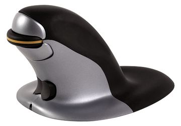 Fellowes Penguin Large - Vertikale Maus - rechts- und linkshändig - Laser - kabellos - 2.4 GHz - kabelloser Empfänger von LumaTech