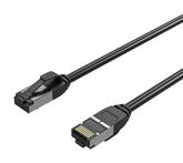 Flexline Patchkabel CAT. 8.1 U/FTP PIMF, extra dünn TPE schwarz 0,50m von LumaTech