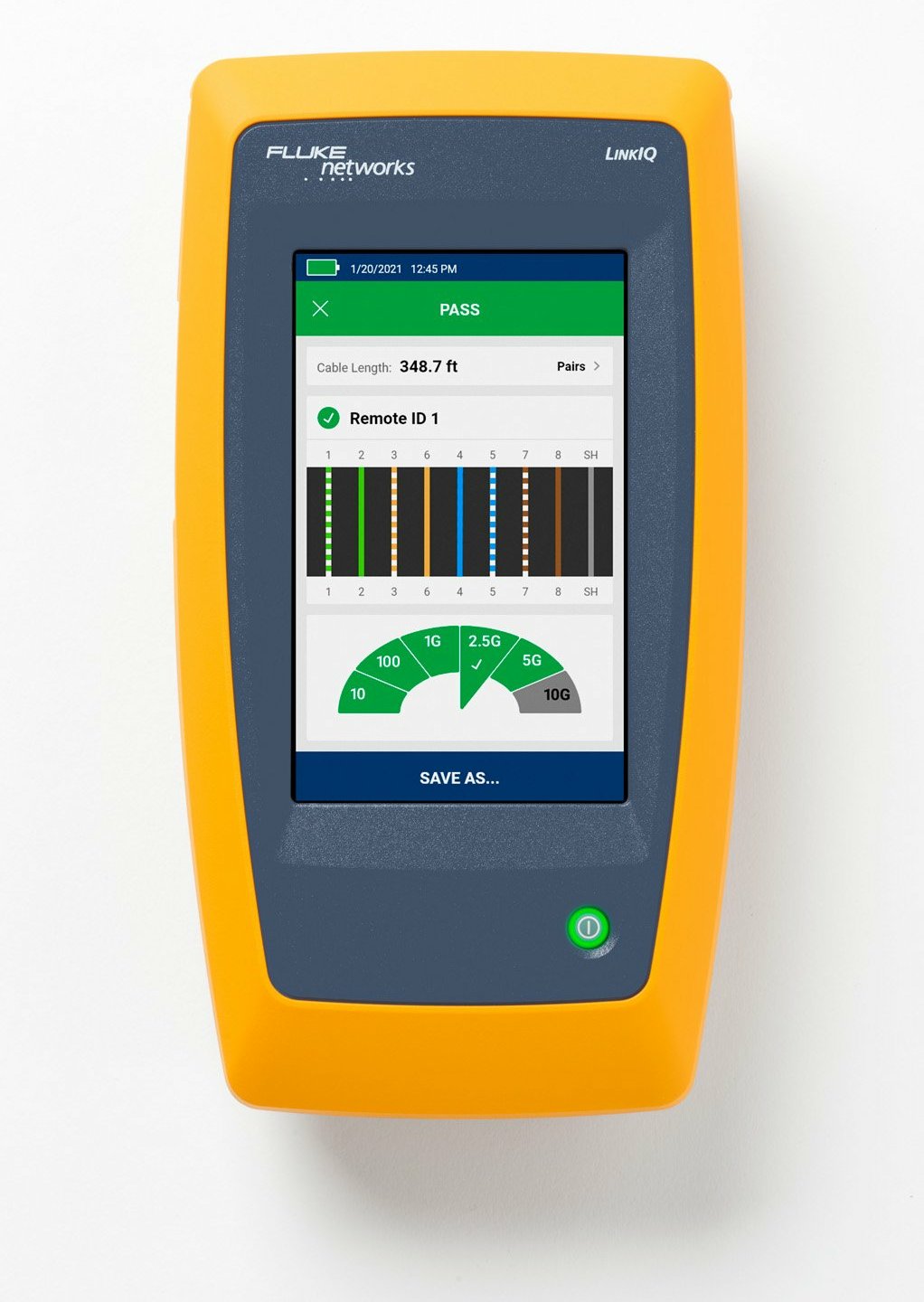 Fluke LinkIQ - Integrierte Batterie - Lithium-Ion (Li-Ion) - 6400 mAh - 3,6 V - 270 min - 624 g