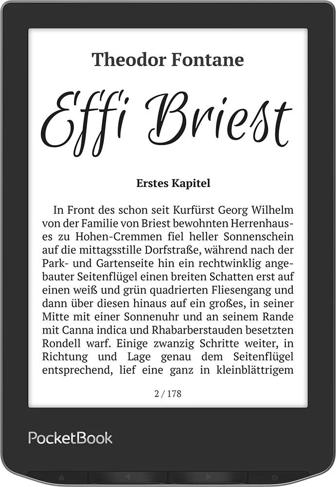 Pocketbook Verse - 15,2 cm (6") - E Ink Carta - 758 x 1024 Pixel - ACSM - DOCX - AZW - DjVu - PRC - AZW3 - EPUB - …, Ansicht 3