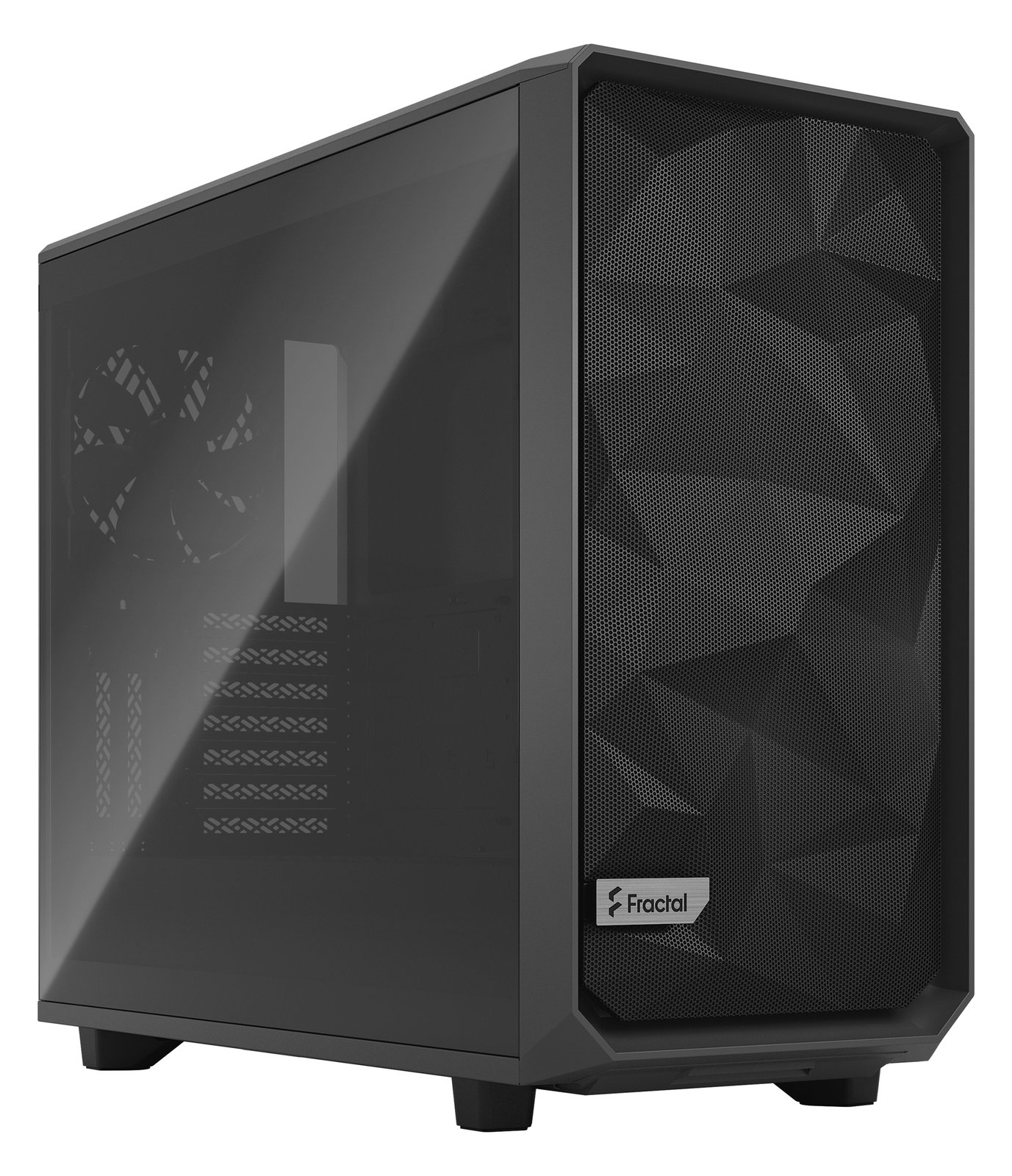 Fractal Design Meshify 2 - Tower - Erweitertes ATX - Seitenteil mit Fenster (gehärtetes Glas)