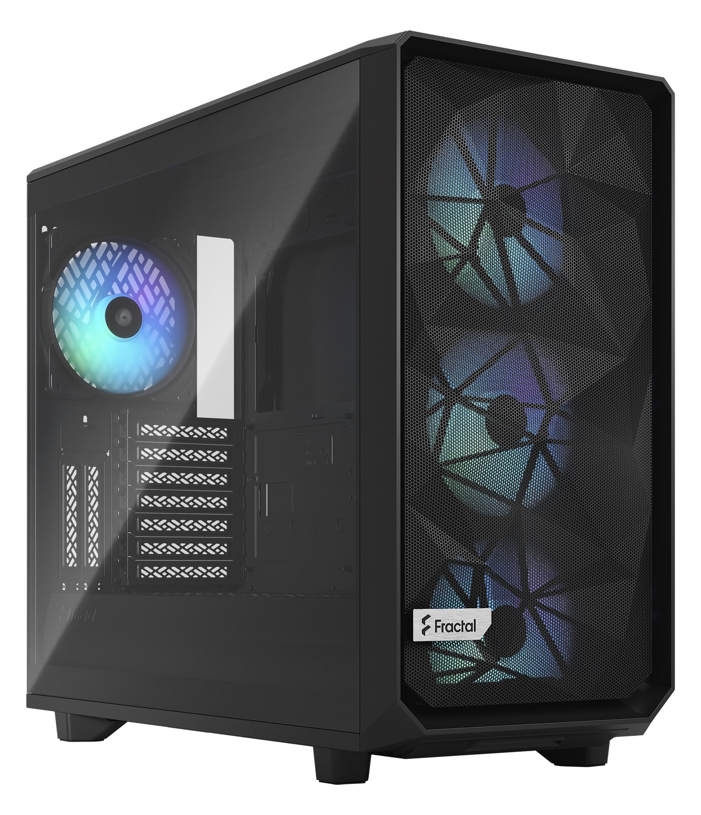 Fractal Design Meshify 2 RGB - Tower - E-ATX - Seitenteil mit Fenster (gehärtetes Glas)