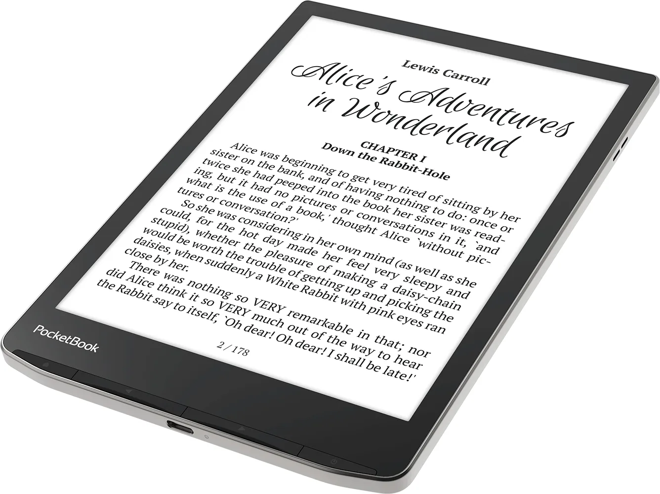 Pocketbook InkPad 4, 19,8 cm (7,8"), E Ink Carta - MP3 - Bluetooth, Ansicht 3