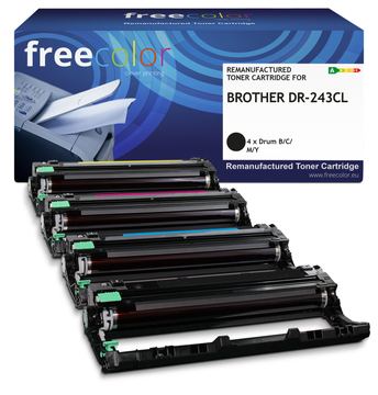 freecolor Toner Brother DR-243CL Drum Kit BK/C/M/Y 18000 S. remanufactured - Wiederaufbereitet - Kompatibel von LumaTech