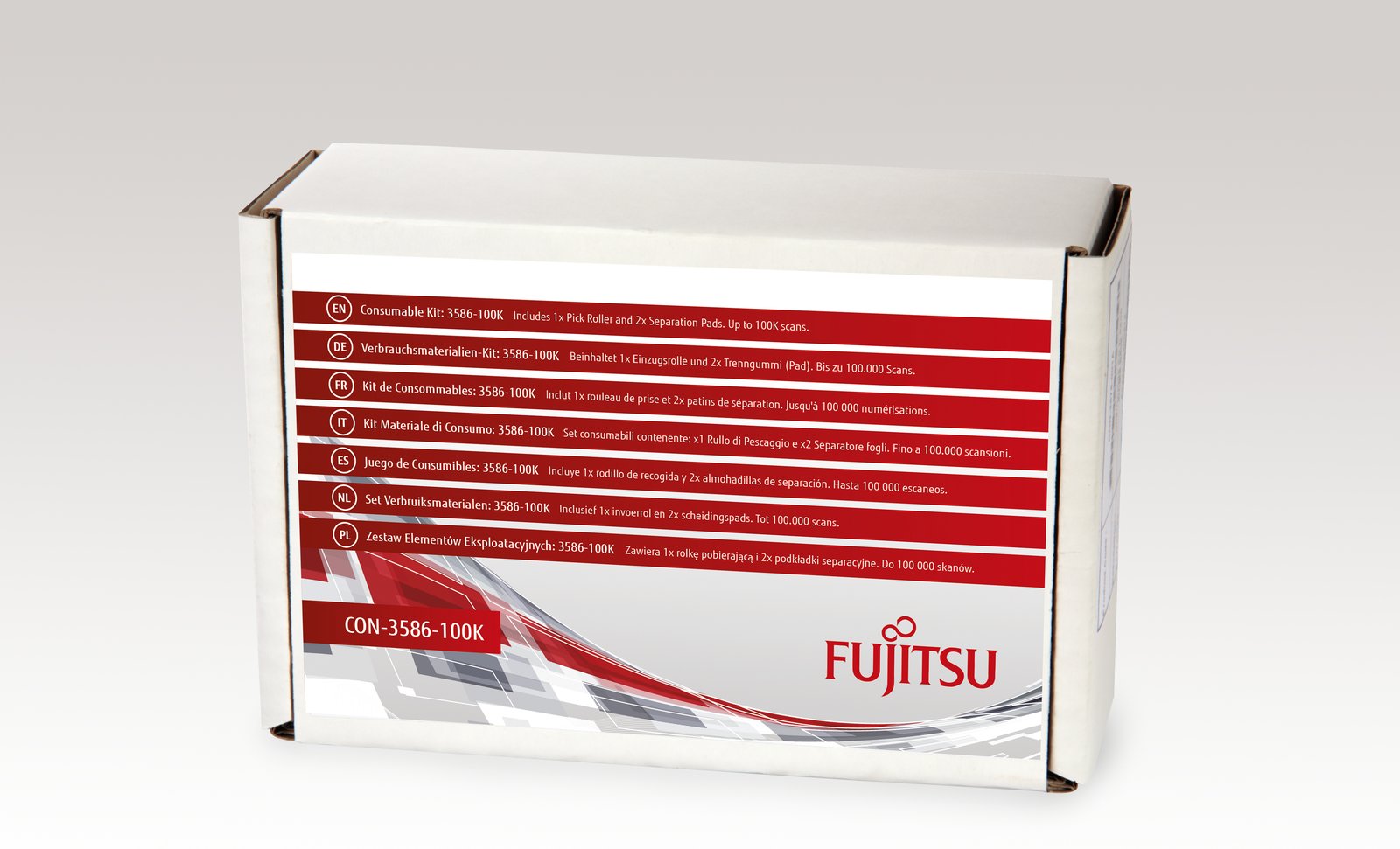 Fsas Technologies Fujitsu Consumable Kit: 3586-100K - Scanner - Verbrauchsmaterialienkit