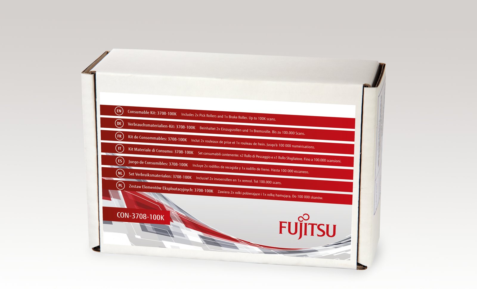 Fujitsu Consumable Kit: 3708-100K - Scanner - Verbrauchsmaterialienkit