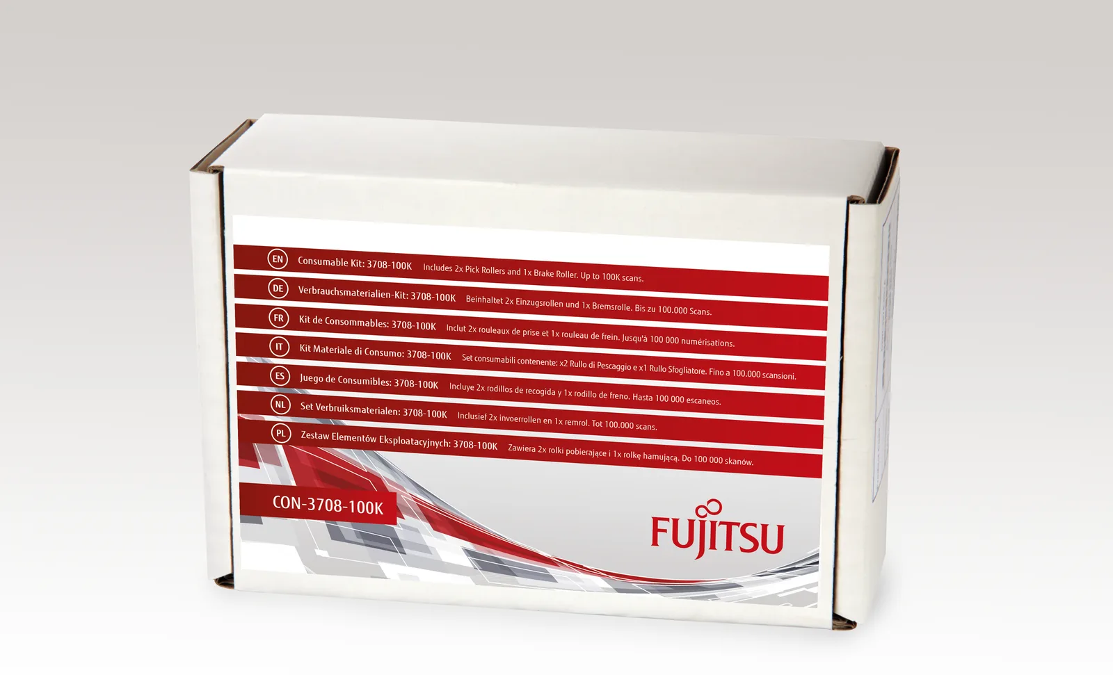 Fujitsu Consumable Kit: 3708-100K - Scanner - Verbrauchsmaterialienkit, Ansicht 2