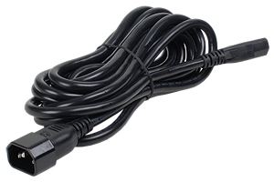 Fujitsu Stromkabel - 2.5 m - Schwarz - für PRIMERGY RX1330 M4 von LumaTech