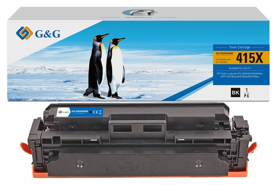 G&G | Ninestar XL-Toner kompatibel mit HP 415X/W2030X - Kompatibel - Original