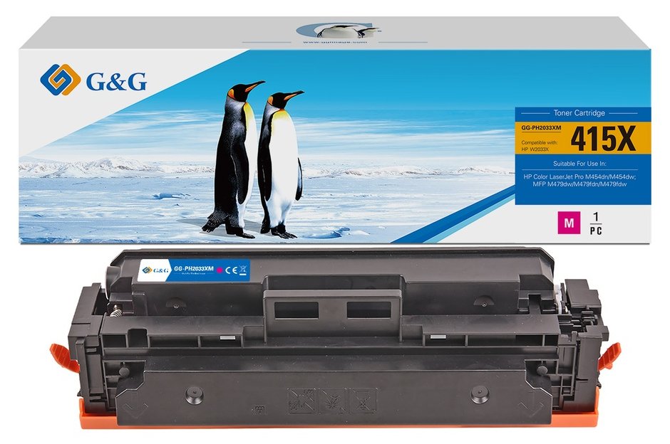 G&G | Ninestar XL-Toner kompatibel mit HP 415X/W2033X - Kompatibel - Tonereinheit
