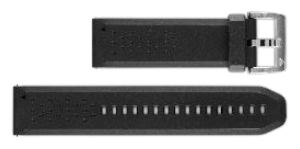 Garmin Ersatzarmband Silikon für Chronos Schwarz von LumaTech