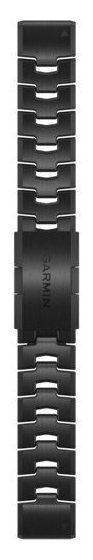 Garmin QuickFit - Uhrarmband für Smartwatch - Carbon Gray DLC