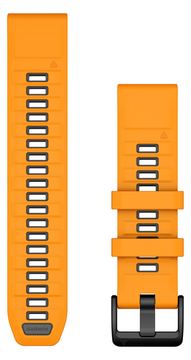 Garmin QuickFit-Armband Silikon Spark Orange/Graphit von LumaTech