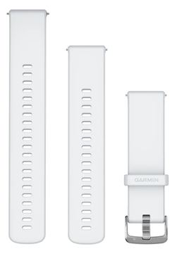 Garmin Schnellwechsel Ersatzarmband 22mm Silikon whitestone/silver von LumaTech