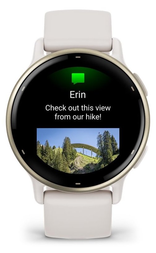 Garmin vívoactive 5 - Ivory - intelligente Uhr mit Band - Silikon - Handgelenkgröße: 125-190 mm - Anzeige 3.04 cm (1.2)