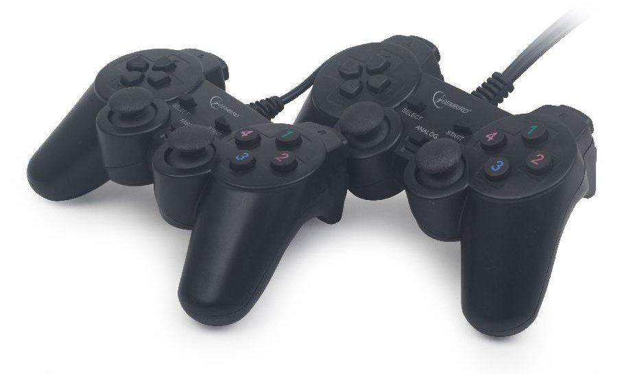 Gembird JPD-UDV2-01 - Game Pad - 10 Tasten - kabelgebunden (Packung mit 2)