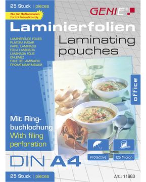 Genie 11963 - Transparent - Glänzend - A4 - Pack - 338 mm - 303 mm