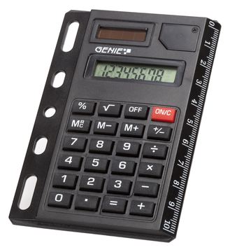 Genie 325 - Tasche - Einfacher Taschenrechner - 8 Ziffern - 1 Zeilen - Batterie/Solar - Schwarz von LumaTech