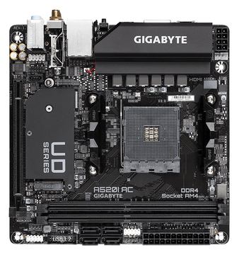 Gigabyte A520I AC - 1.0 - Motherboard - Mini-ITX - Socket AM4 - AMD A520 Chipsatz - USB 3.2 Gen 1 von LumaTech
