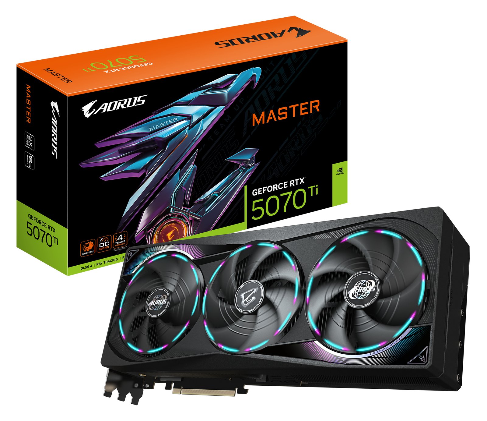 Gigabyte AORUS GeForce RTX 5070 Ti MASTER 16G - OC Edition