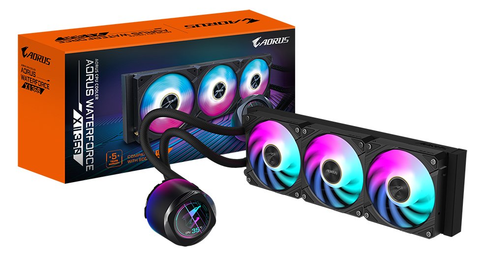 Gigabyte AORUS WATERFORCE X II 360 - Prozessor-Flüssigkeitskühlsystem - (für: AM4, TR4, LGA1200, LGA1700, AM5)
