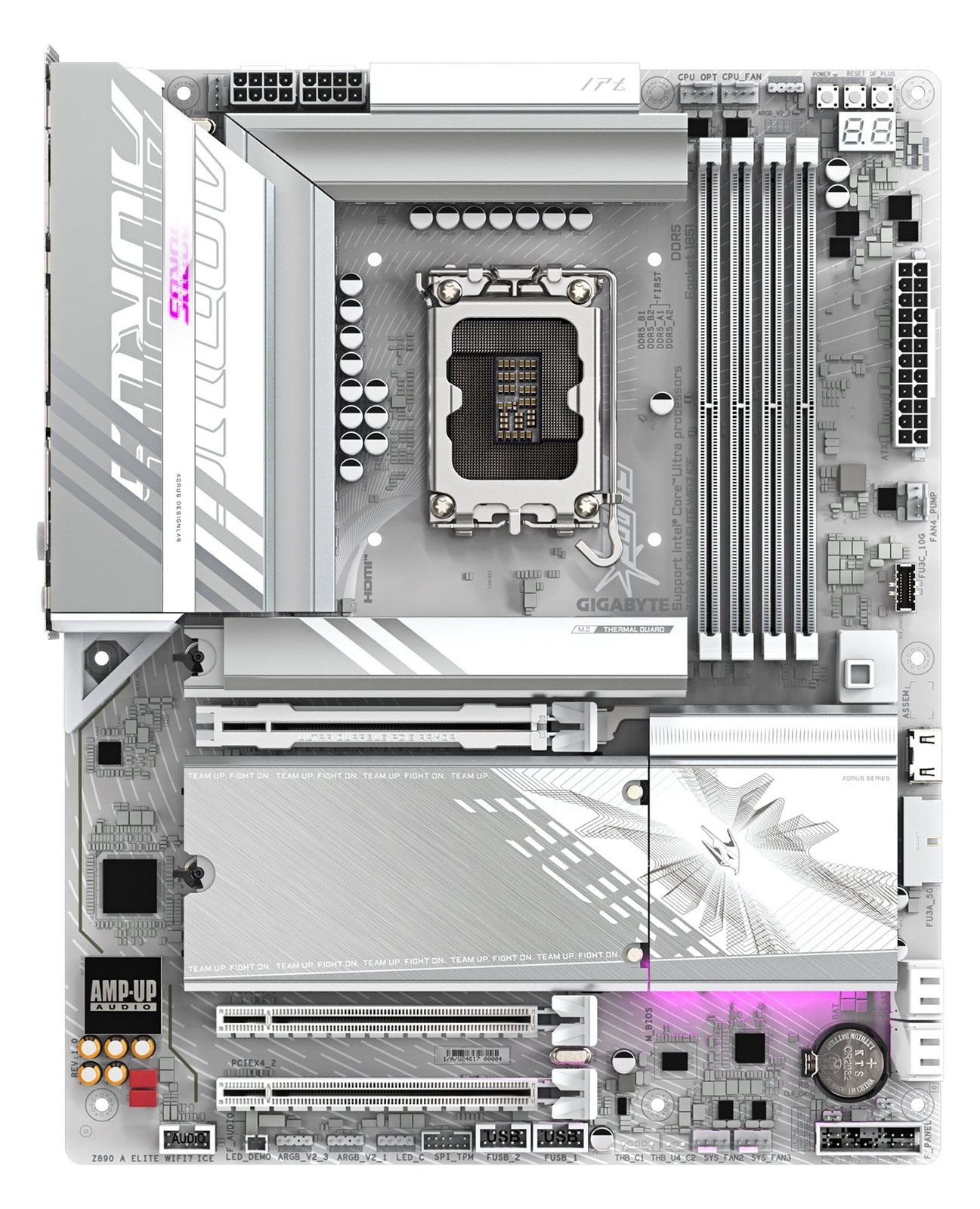 Gigabyte AORUS Z890 ELITE WIFI7 ICE - Motherboard - ATX - LGA1851-Sockel - Z890 Chipsatz - USB4, USB-C 3.2 Gen 2x2