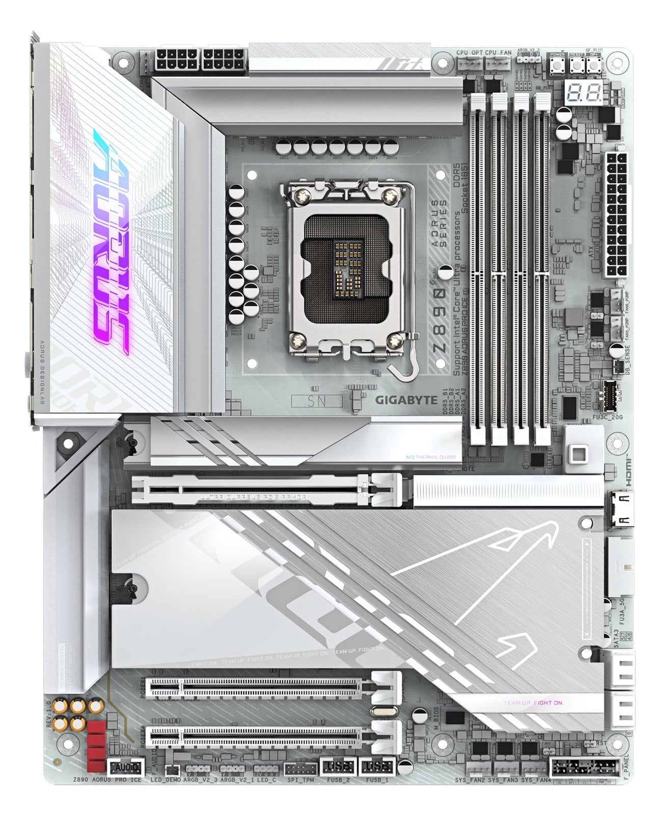 Gigabyte AORUS Z890 PRO ICE - Motherboard - ATX - LGA1851-Sockel - Z890 Chipsatz - USB4, USB 3.2 Gen 2, USB 3.2 Gen 1