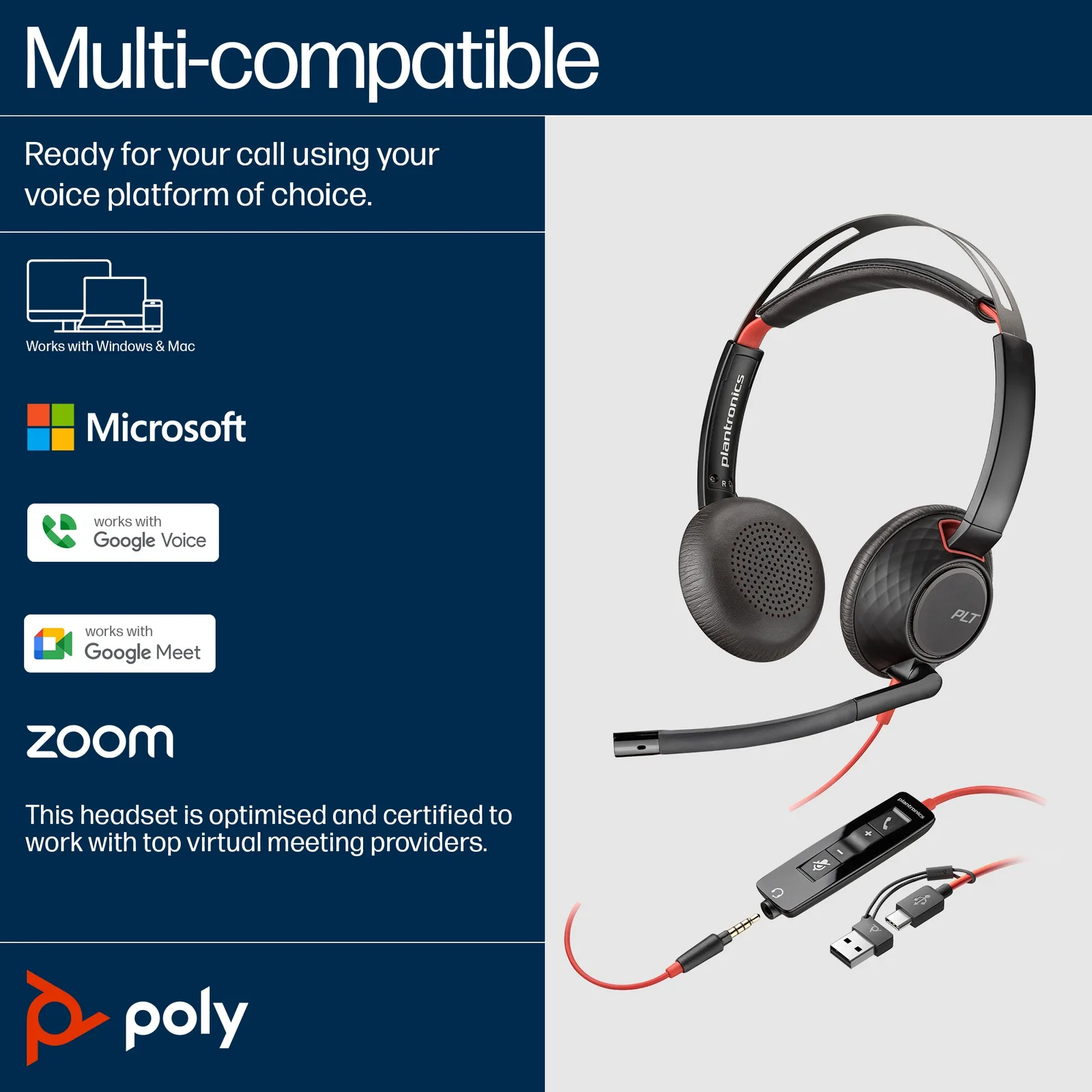 Poly Blackwire C5220 - Blackwire 5200 series, Ansicht 4