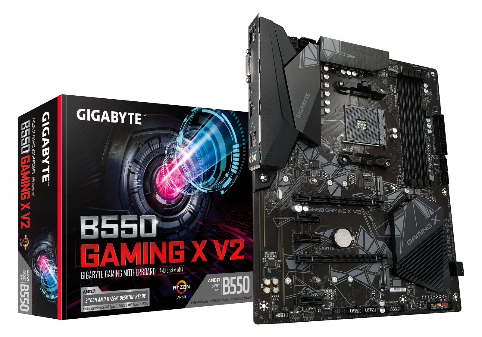 Gigabyte B550 GAMING X V2 - 1.0 - Motherboard - ATX - Socket AM4 - AMD B550 Chipsatz