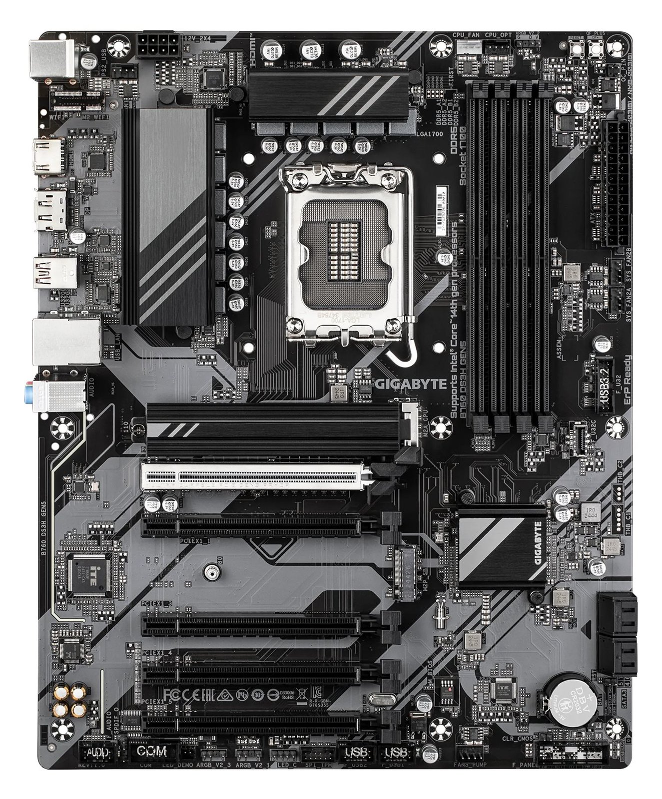 Gigabyte B760 DS3H GEN5 - Motherboard - ATX - LGA1700-Sockel - B760 Chipsatz - USB-C 3.2 Gen 2x2, USB-C 3.2 Gen 1…