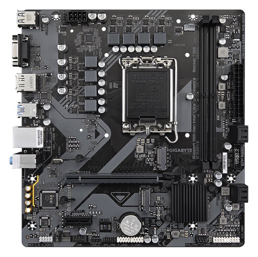 Gigabyte B760M E - 1.0 - Motherboard - micro ATX - LGA1700-Sockel - B760 Chipsatz - (CPU erforderlich)