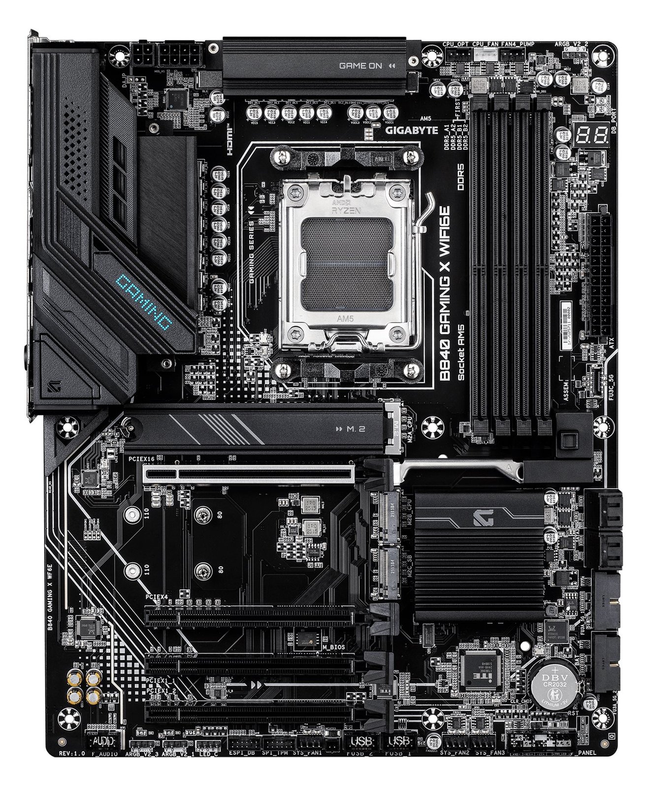 Gigabyte B840 GAMING X WIFI6E - Motherboard - ATX - Socket AM5 - AMD B840 Chipsatz - USB-C 3.2 Gen2, USB 3.2 Gen 1…
