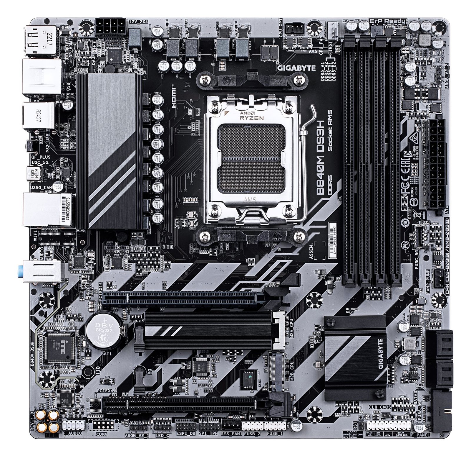 Gigabyte B840M DS3H B840 AM5 mATX DDR5 - Mainboard - AMD Sockel AM5 (Ryzen Zen4)