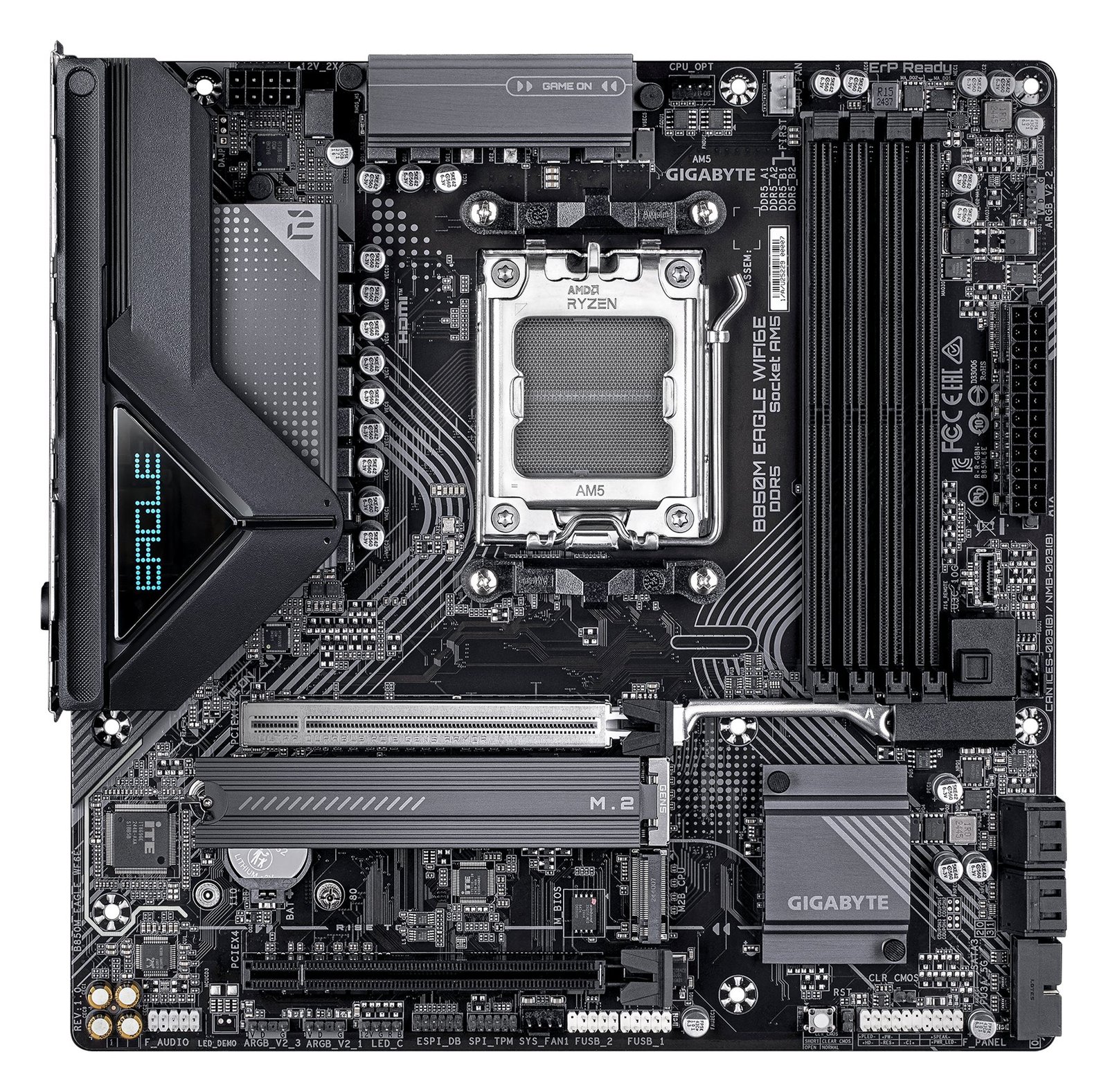 Gigabyte B850M EAGLE WIFI6E - Motherboard - micro ATX - Socket AM5 - AMD B850 Chipsatz - 2.5 GB LAN, Wi-Fi 6E, Bluetooth