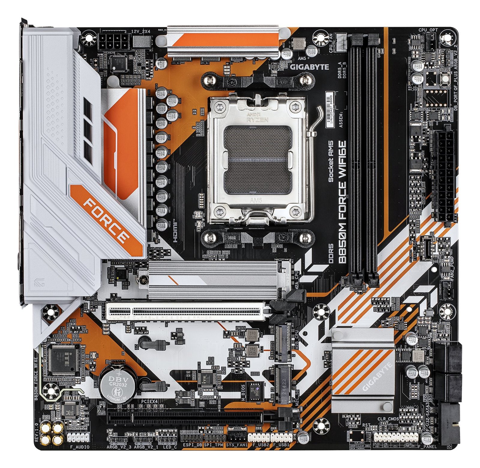 Gigabyte B850M FORCE WIFI6E - Motherboard - micro ATX - Socket AM5 - AMD B850 Chipsatz - 2.5 GB LAN, Wi-Fi 6E, Bluetooth