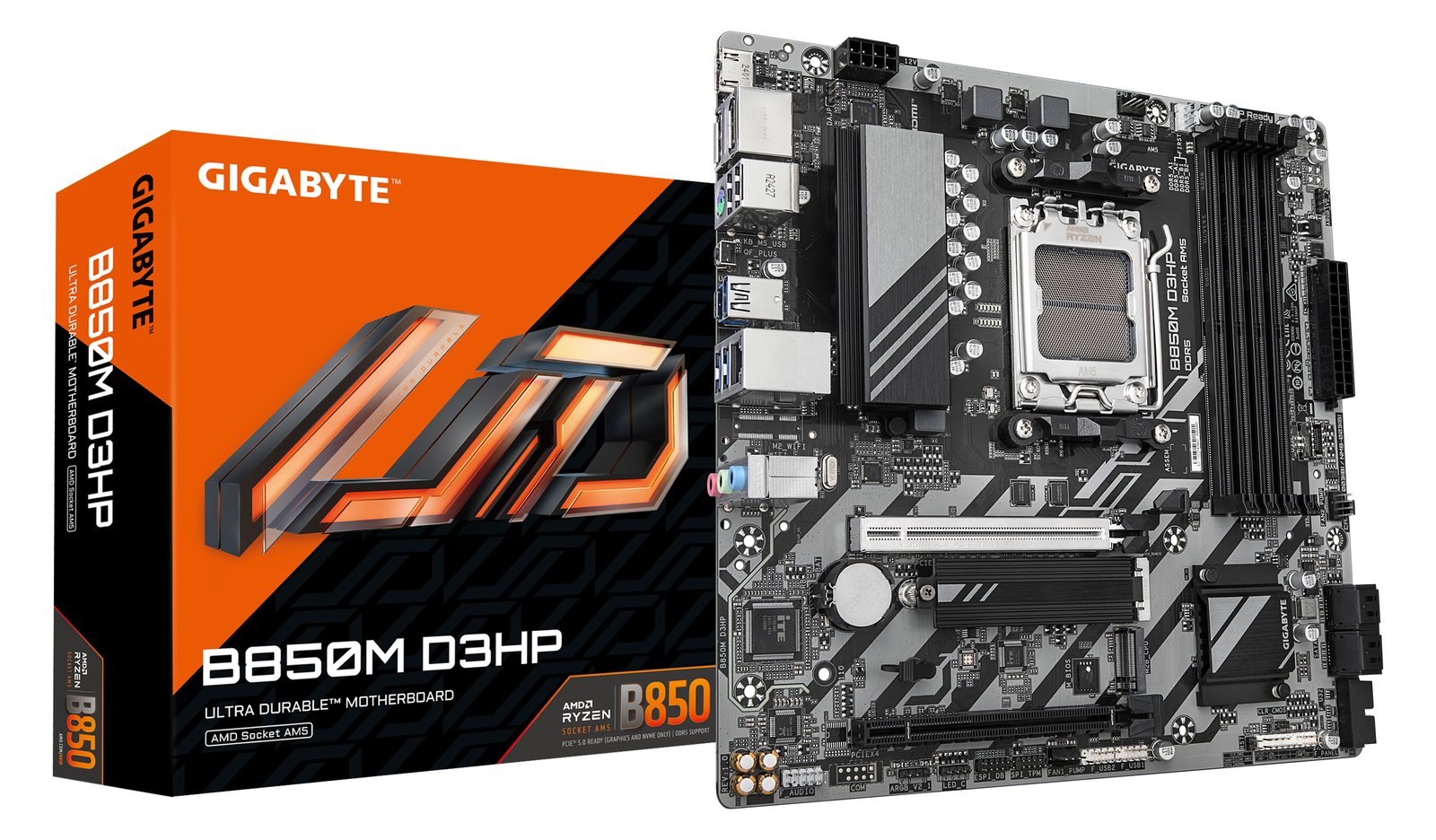 Gigabyte GIGA B850M D3HP AM5/DDR5/µATX - Mainboard - AMD Sockel AM5 (Ryzen Zen4)