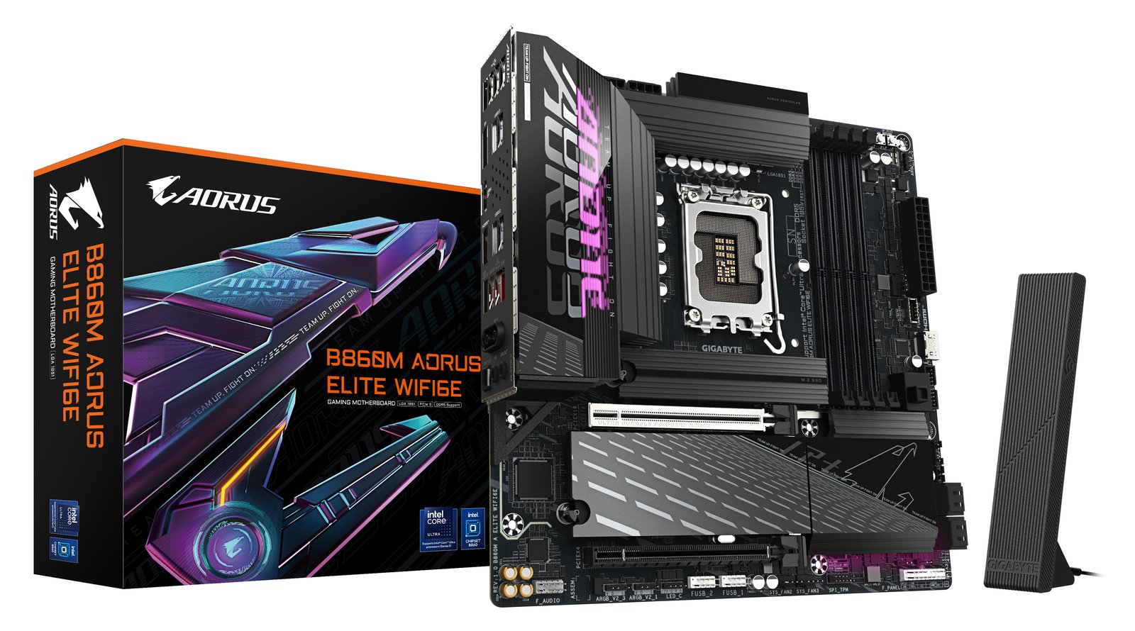 Gigabyte MB GBT Intel 1851 B860M A ELITE WIFI6E - Micro/Mini/Flex-ATX - USB 3.2