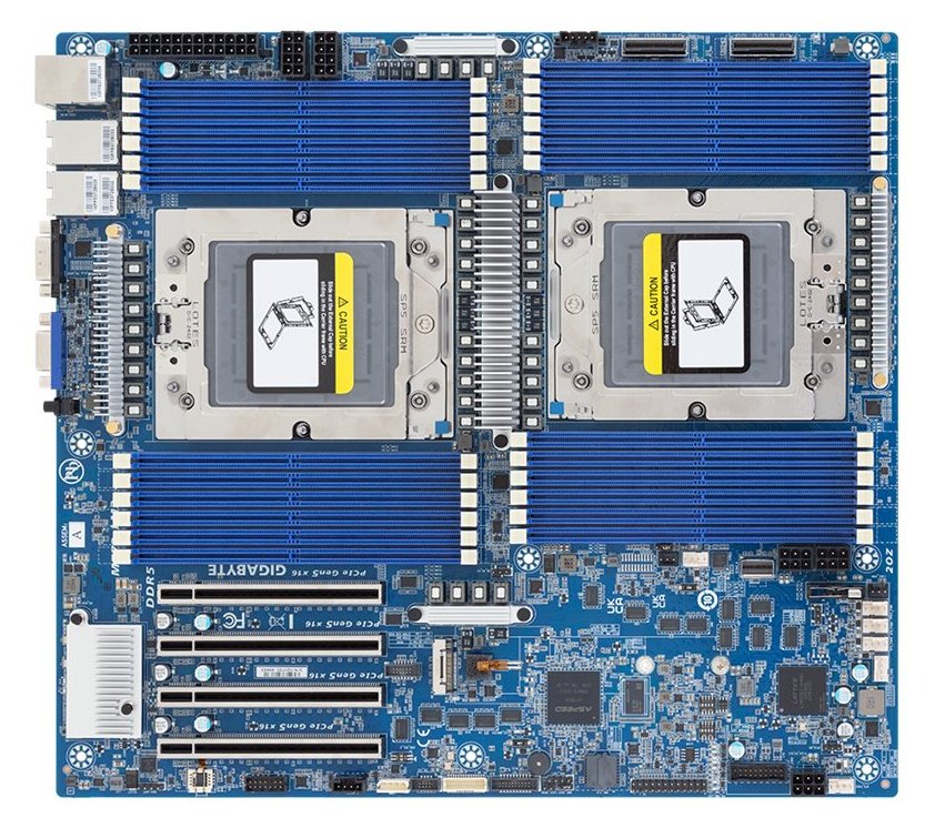Gigabyte MZ73-LM2 - 3.X - Motherboard - E-ATX - 2 x LGA6096 Socket