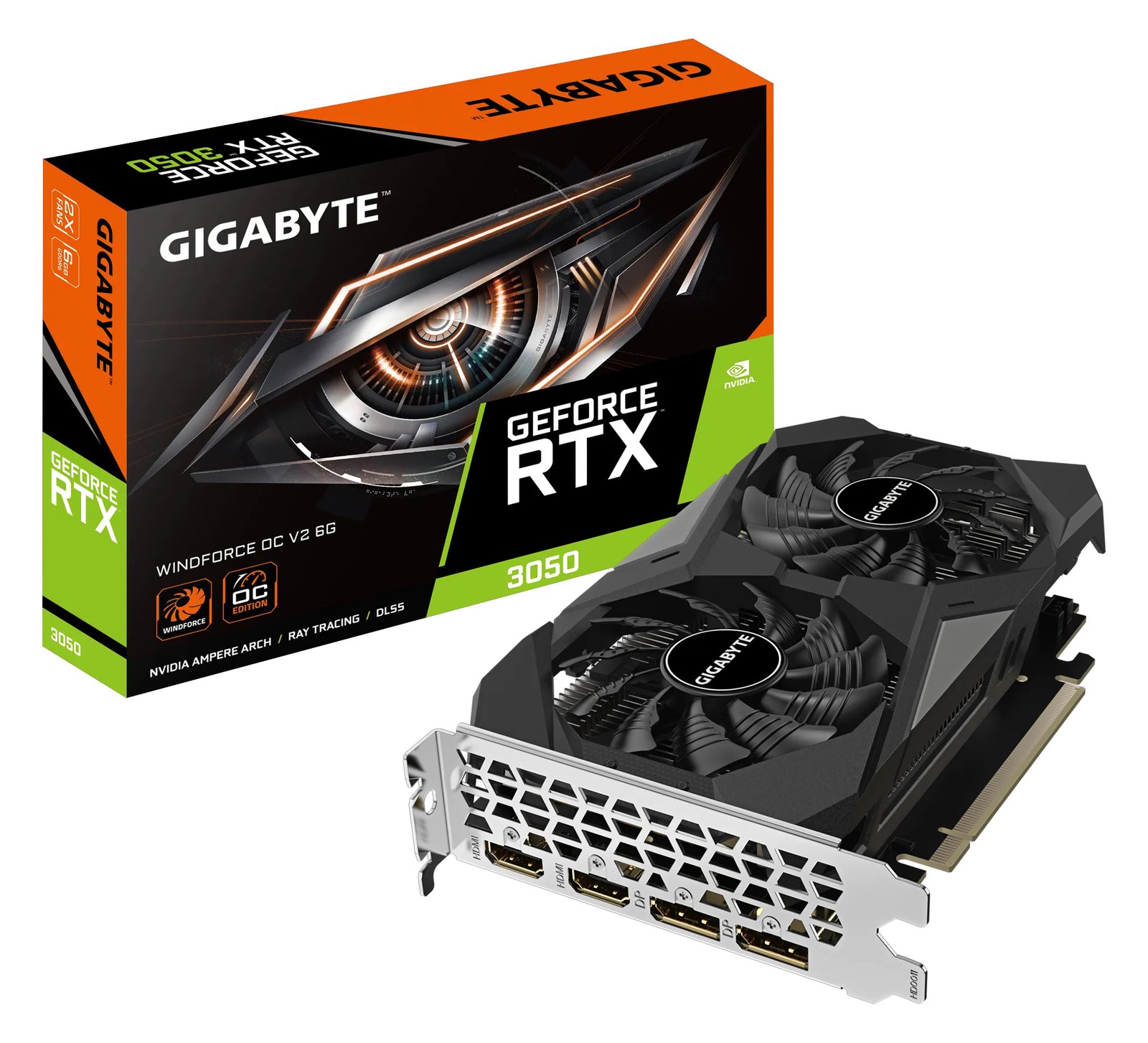 Gigabyte VGA Gigabyte GeForce® RTX 3050 6GB Windforce OC V2