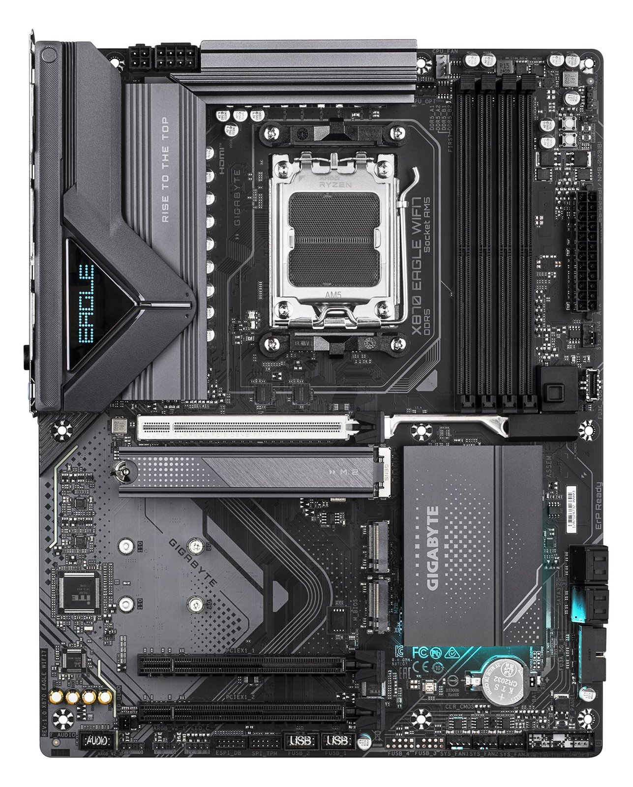 Gigabyte X870 EAGLE WIFI7 - Motherboard - ATX - Socket AM5 - AMD X870 Chipsatz - USB-C 3.2 Gen 2x2, USB4, USB 3.2 Gen 1