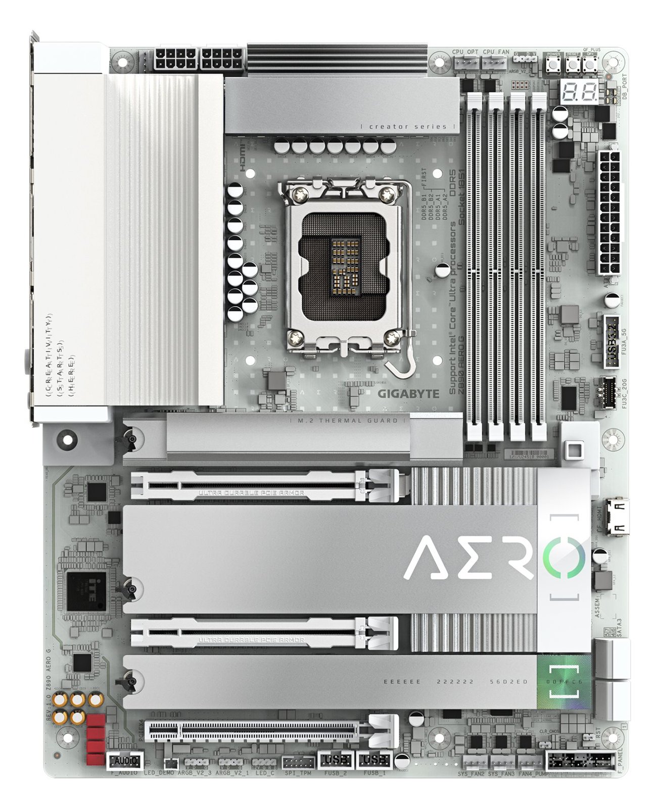 Gigabyte Z890 AERO G - Motherboard - ATX - LGA1851-Sockel - Z890 Chipsatz - USB4, USB 3.2 Gen 2, USB 3.2 Gen 1