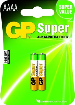 Gold Peak Industries GP Super Alkaline 25A - Batterie 2 x AAAA - Alkalisch von LumaTech