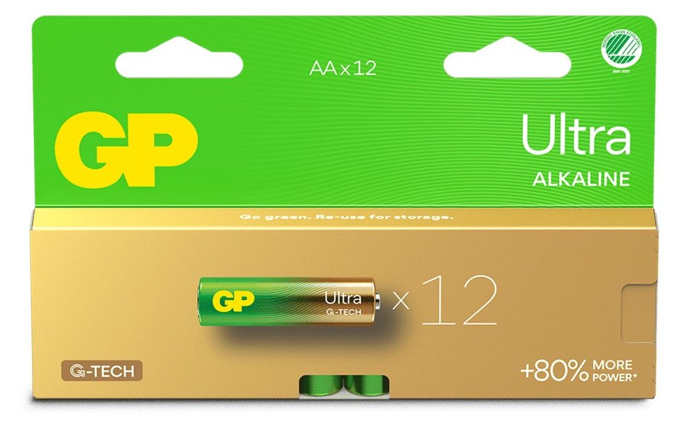 Gold Peak Industries ULTRA ALKALINE AA/LR6 Battery. 12-Pack - Batterie