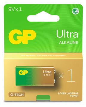 Gold Peak Industries Ultra ALKALINE Battery. 1-Pack - Batterie - 9V-Block von LumaTech
