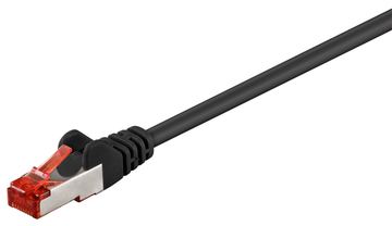 Goobay - Netzwerkkabel - RJ-45 (M) zu RJ-45 (M) - 2 m - SFTP - PiMF - CAT 6 - geformt - Schwarz von LumaTech