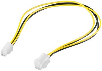 Goobay - Spannungsversorgungs-Verlängerungskabel - Netzstecker P4 (W) von LumaTech