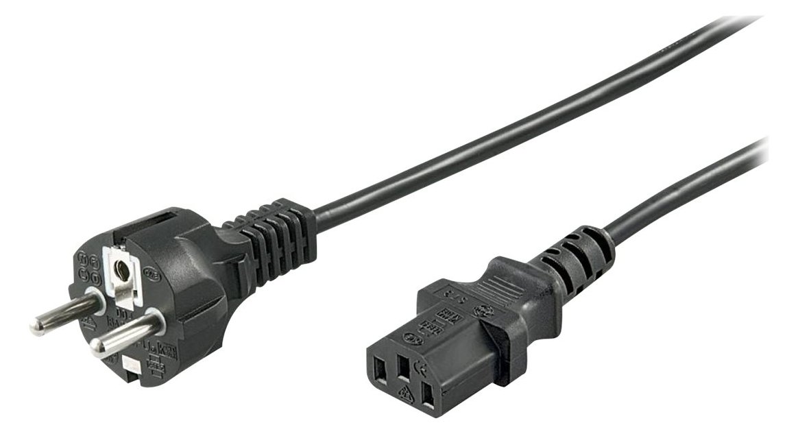 Goobay - Stromkabel - CEE 7/7 (M) bis IEC 60320 C13